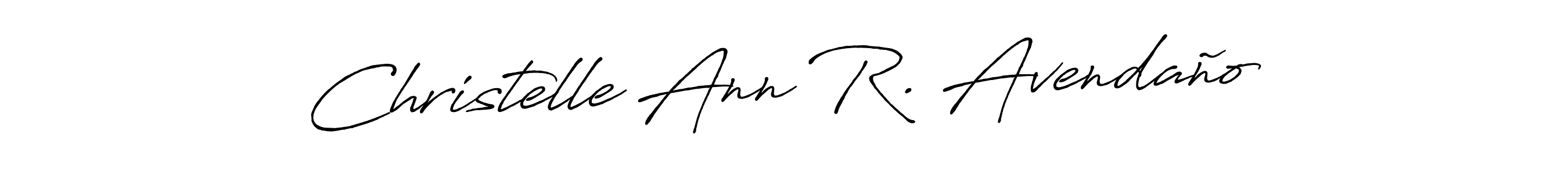 Use a signature maker to create a handwritten signature online. With this signature software, you can design (Antro_Vectra_Bolder) your own signature for name Christelle Ann R. Avendaño. Christelle Ann R. Avendaño signature style 7 images and pictures png
