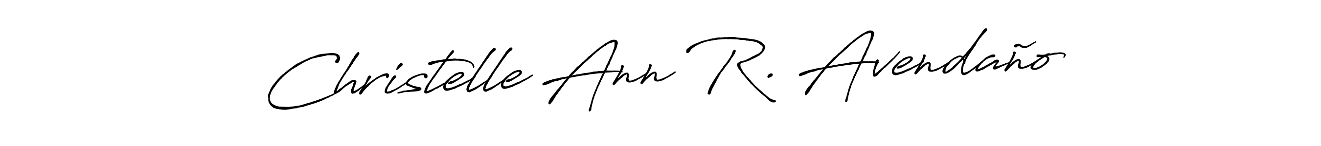 Design your own signature with our free online signature maker. With this signature software, you can create a handwritten (Antro_Vectra_Bolder) signature for name Christelle Ann R. Avendaño. Christelle Ann R. Avendaño signature style 7 images and pictures png