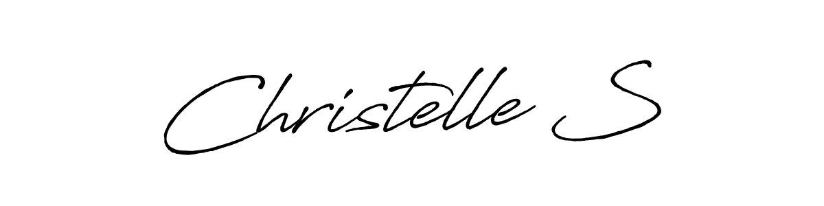 Make a beautiful signature design for name Christelle S. Use this online signature maker to create a handwritten signature for free. Christelle S signature style 7 images and pictures png