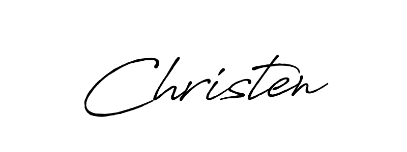 Best and Professional Signature Style for Christen. Antro_Vectra_Bolder Best Signature Style Collection. Christen signature style 7 images and pictures png