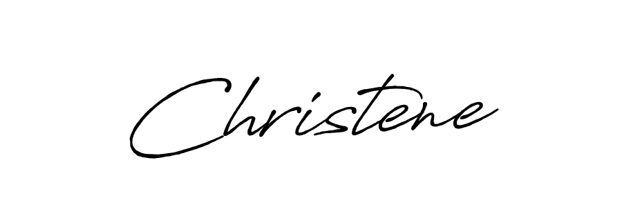 Make a beautiful signature design for name Christene. With this signature (Antro_Vectra_Bolder) style, you can create a handwritten signature for free. Christene signature style 7 images and pictures png