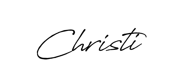 How to make Christi signature? Antro_Vectra_Bolder is a professional autograph style. Create handwritten signature for Christi name. Christi signature style 7 images and pictures png