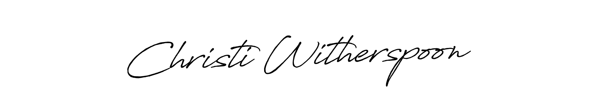 This is the best signature style for the Christi Witherspoon name. Also you like these signature font (Antro_Vectra_Bolder). Mix name signature. Christi Witherspoon signature style 7 images and pictures png