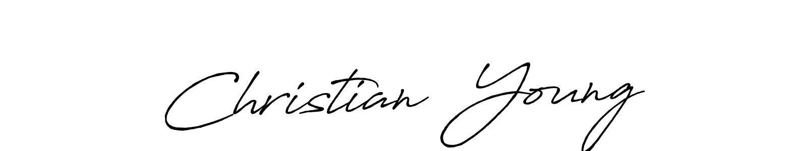 How to make Christian  Young signature? Antro_Vectra_Bolder is a professional autograph style. Create handwritten signature for Christian  Young name. Christian  Young signature style 7 images and pictures png
