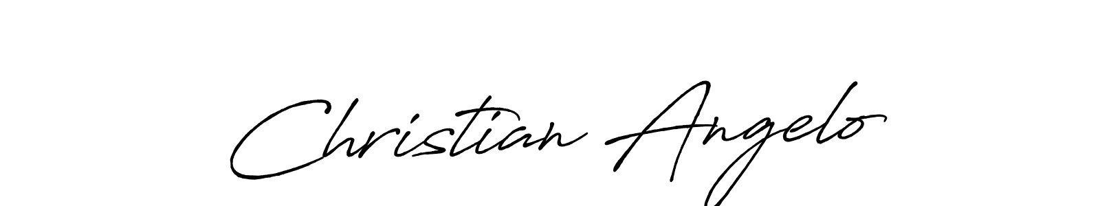 The best way (Antro_Vectra_Bolder) to make a short signature is to pick only two or three words in your name. The name Christian Angelo include a total of six letters. For converting this name. Christian Angelo signature style 7 images and pictures png