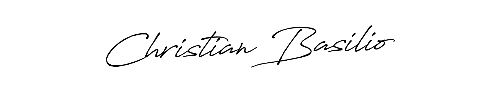 Create a beautiful signature design for name Christian Basilio. With this signature (Antro_Vectra_Bolder) fonts, you can make a handwritten signature for free. Christian Basilio signature style 7 images and pictures png