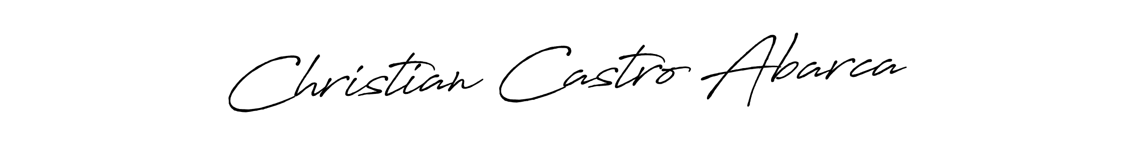 Christian Castro Abarca stylish signature style. Best Handwritten Sign (Antro_Vectra_Bolder) for my name. Handwritten Signature Collection Ideas for my name Christian Castro Abarca. Christian Castro Abarca signature style 7 images and pictures png