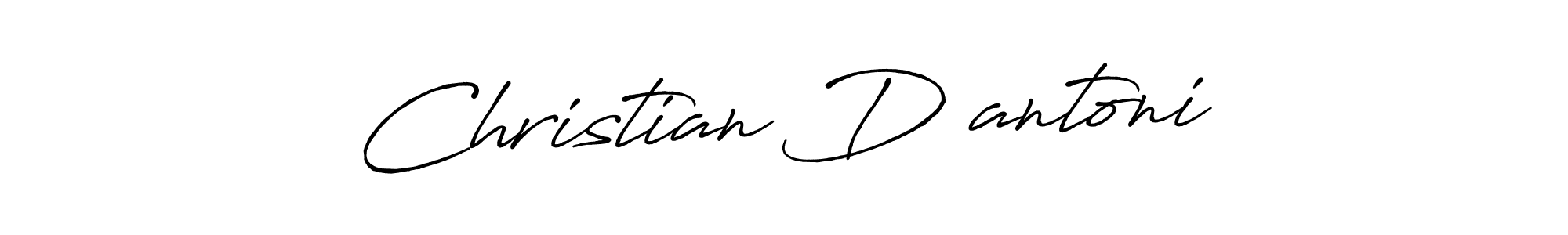 Use a signature maker to create a handwritten signature online. With this signature software, you can design (Antro_Vectra_Bolder) your own signature for name Christian D’antoni. Christian D’antoni signature style 7 images and pictures png