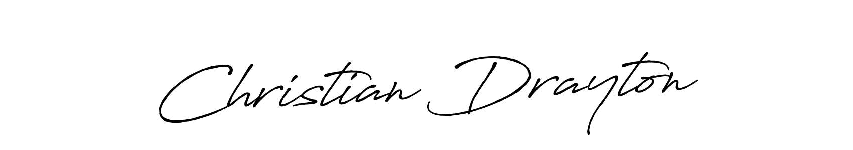 Use a signature maker to create a handwritten signature online. With this signature software, you can design (Antro_Vectra_Bolder) your own signature for name Christian Drayton. Christian Drayton signature style 7 images and pictures png