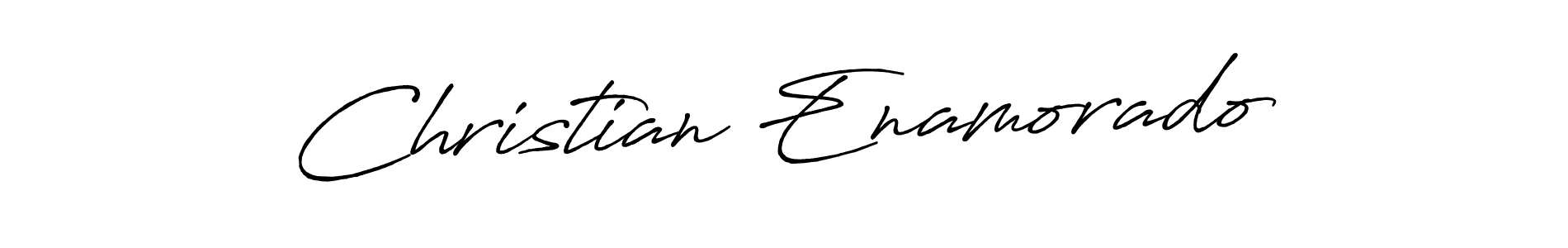 The best way (Antro_Vectra_Bolder) to make a short signature is to pick only two or three words in your name. The name Christian Enamorado include a total of six letters. For converting this name. Christian Enamorado signature style 7 images and pictures png