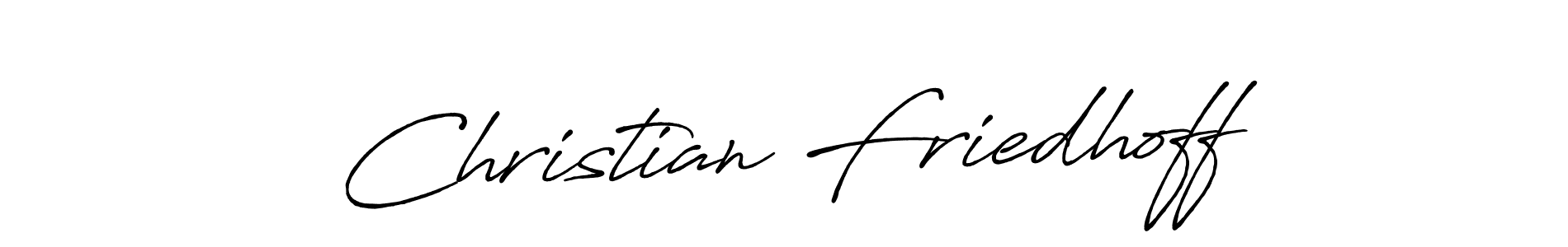 Also we have Christian Friedhoff name is the best signature style. Create professional handwritten signature collection using Antro_Vectra_Bolder autograph style. Christian Friedhoff signature style 7 images and pictures png
