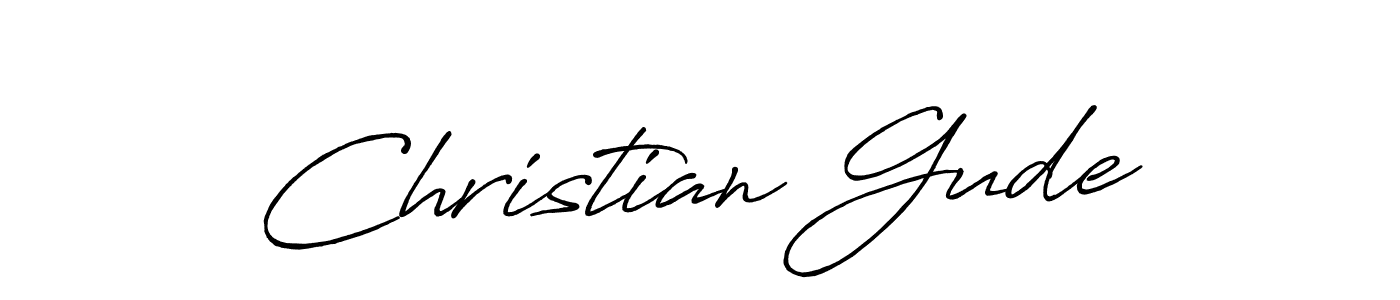 Similarly Antro_Vectra_Bolder is the best handwritten signature design. Signature creator online .You can use it as an online autograph creator for name Christian Gude. Christian Gude signature style 7 images and pictures png