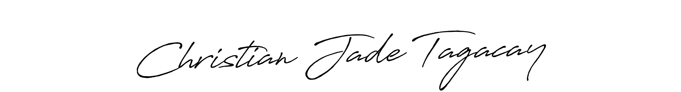 Use a signature maker to create a handwritten signature online. With this signature software, you can design (Antro_Vectra_Bolder) your own signature for name Christian Jade Tagacay. Christian Jade Tagacay signature style 7 images and pictures png