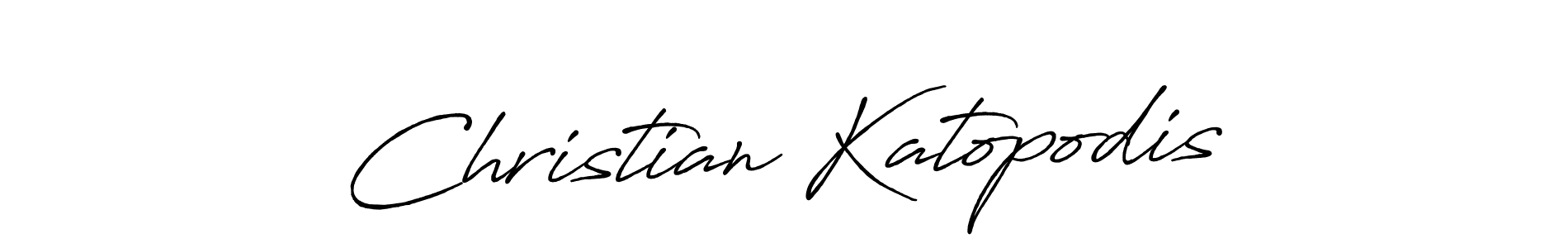 Design your own signature with our free online signature maker. With this signature software, you can create a handwritten (Antro_Vectra_Bolder) signature for name Christian Katopodis. Christian Katopodis signature style 7 images and pictures png