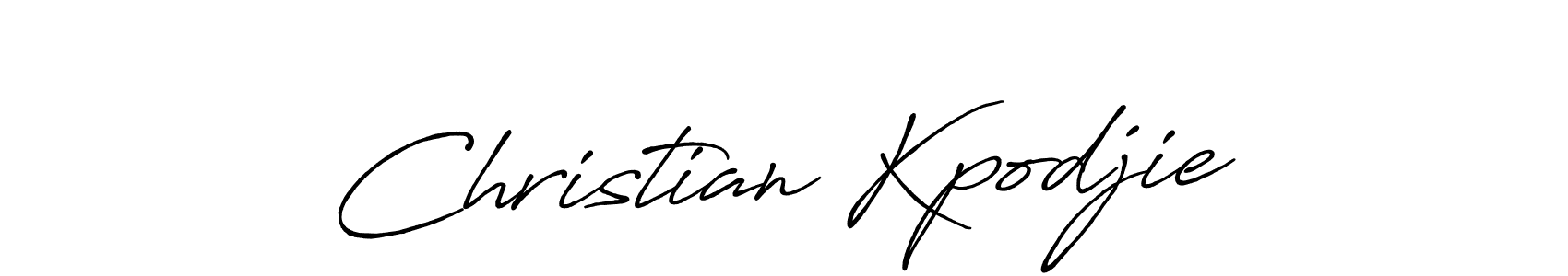 Antro_Vectra_Bolder is a professional signature style that is perfect for those who want to add a touch of class to their signature. It is also a great choice for those who want to make their signature more unique. Get Christian Kpodjie name to fancy signature for free. Christian Kpodjie signature style 7 images and pictures png