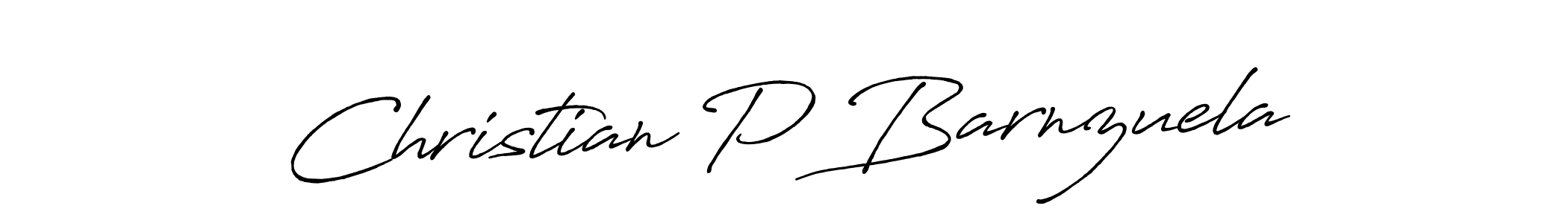 Use a signature maker to create a handwritten signature online. With this signature software, you can design (Antro_Vectra_Bolder) your own signature for name Christian P Barnzuela. Christian P Barnzuela signature style 7 images and pictures png