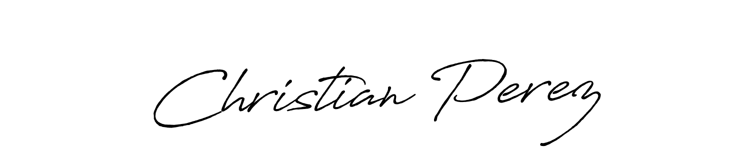 Create a beautiful signature design for name Christian Perez. With this signature (Antro_Vectra_Bolder) fonts, you can make a handwritten signature for free. Christian Perez signature style 7 images and pictures png