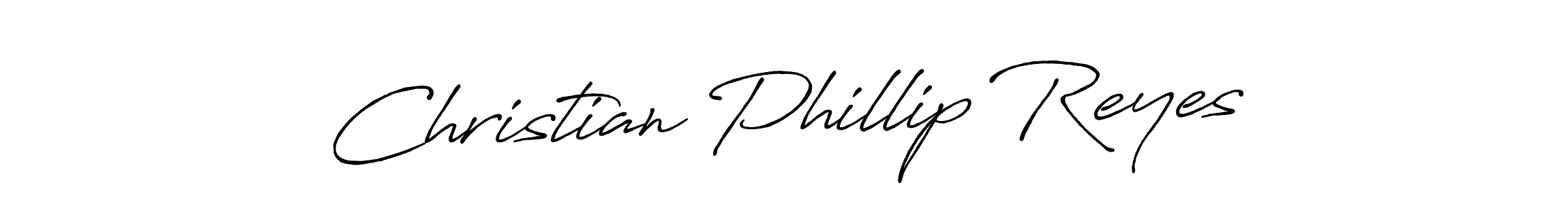 Design your own signature with our free online signature maker. With this signature software, you can create a handwritten (Antro_Vectra_Bolder) signature for name Christian Phillip Reyes. Christian Phillip Reyes signature style 7 images and pictures png