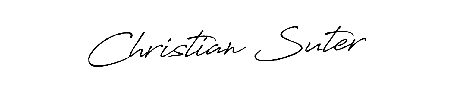 Use a signature maker to create a handwritten signature online. With this signature software, you can design (Antro_Vectra_Bolder) your own signature for name Christian Suter. Christian Suter signature style 7 images and pictures png