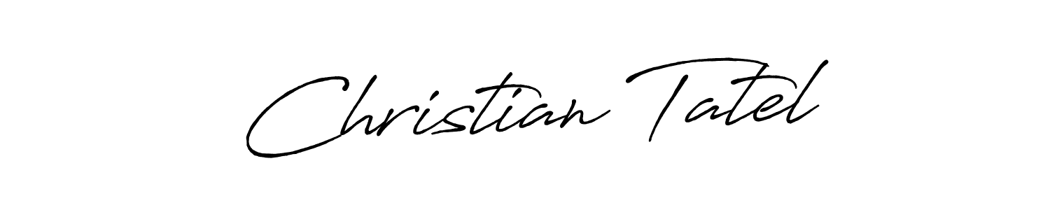 Make a short Christian Tatel signature style. Manage your documents anywhere anytime using Antro_Vectra_Bolder. Create and add eSignatures, submit forms, share and send files easily. Christian Tatel signature style 7 images and pictures png