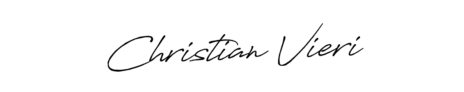 How to make Christian Vieri name signature. Use Antro_Vectra_Bolder style for creating short signs online. This is the latest handwritten sign. Christian Vieri signature style 7 images and pictures png