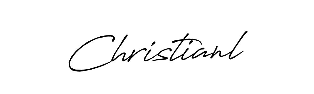 Make a beautiful signature design for name Christianl. With this signature (Antro_Vectra_Bolder) style, you can create a handwritten signature for free. Christianl signature style 7 images and pictures png