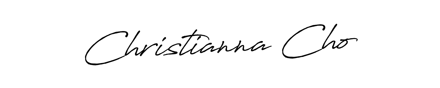 Create a beautiful signature design for name Christianna Cho. With this signature (Antro_Vectra_Bolder) fonts, you can make a handwritten signature for free. Christianna Cho signature style 7 images and pictures png