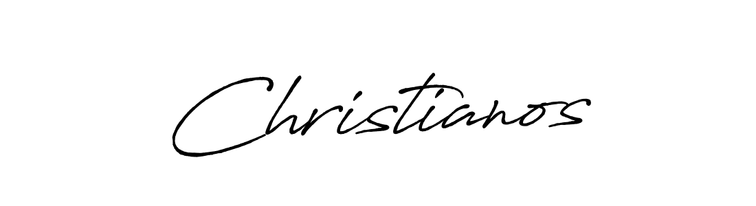 Make a beautiful signature design for name Christianos. With this signature (Antro_Vectra_Bolder) style, you can create a handwritten signature for free. Christianos signature style 7 images and pictures png