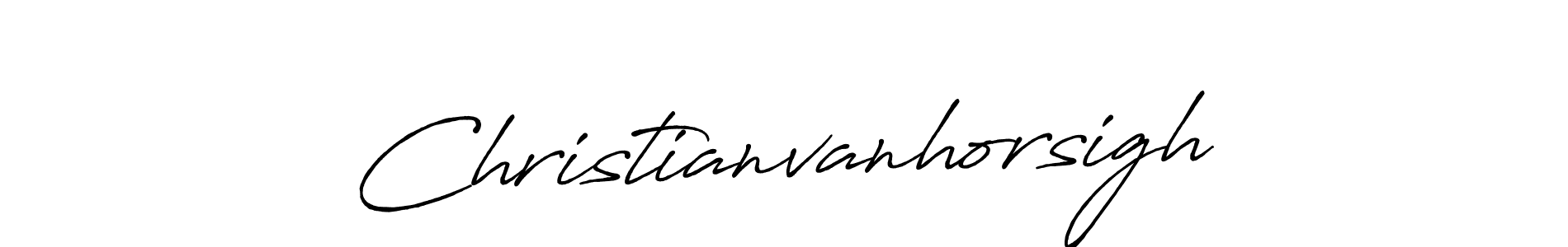 Create a beautiful signature design for name Christianvanhorsigh. With this signature (Antro_Vectra_Bolder) fonts, you can make a handwritten signature for free. Christianvanhorsigh signature style 7 images and pictures png