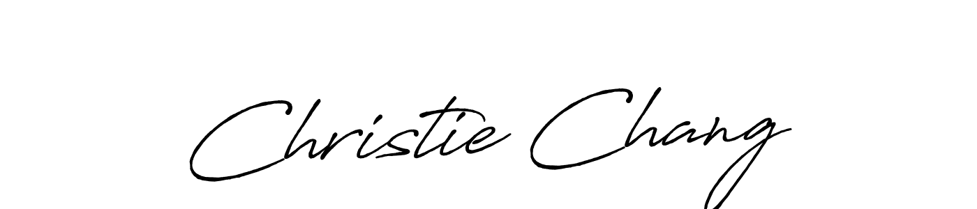 Design your own signature with our free online signature maker. With this signature software, you can create a handwritten (Antro_Vectra_Bolder) signature for name Christie Chang. Christie Chang signature style 7 images and pictures png