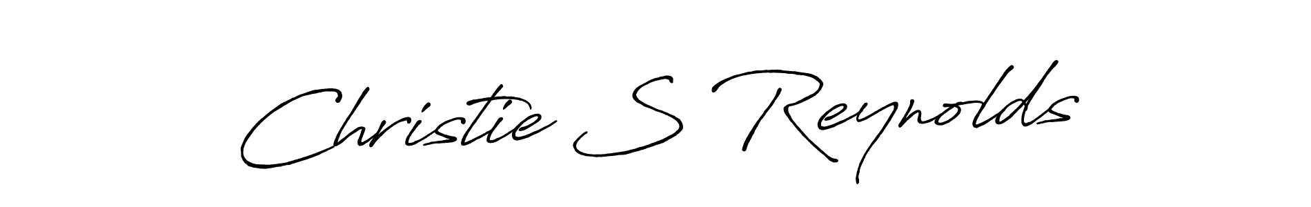 Antro_Vectra_Bolder is a professional signature style that is perfect for those who want to add a touch of class to their signature. It is also a great choice for those who want to make their signature more unique. Get Christie S Reynolds name to fancy signature for free. Christie S Reynolds signature style 7 images and pictures png