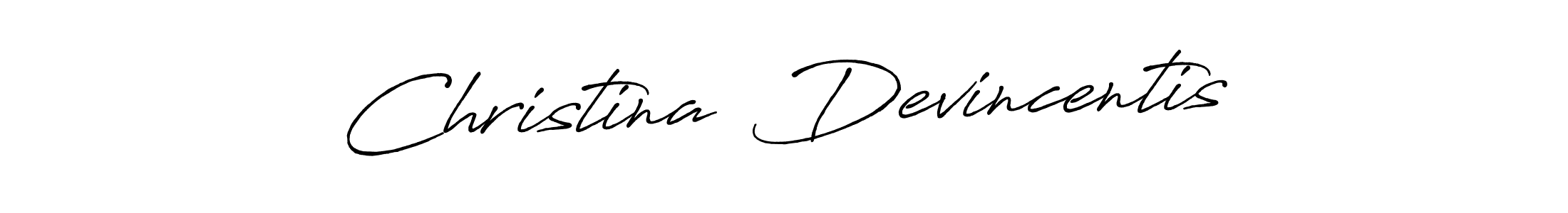 Also we have Christina  Devincentis name is the best signature style. Create professional handwritten signature collection using Antro_Vectra_Bolder autograph style. Christina  Devincentis signature style 7 images and pictures png