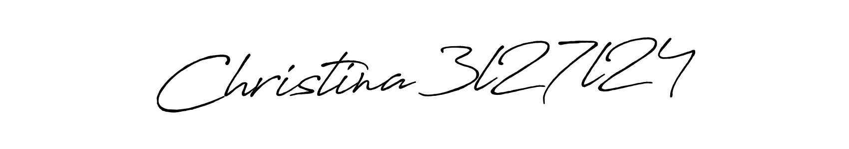 Make a beautiful signature design for name Christina 3l27l24. Use this online signature maker to create a handwritten signature for free. Christina 3l27l24 signature style 7 images and pictures png