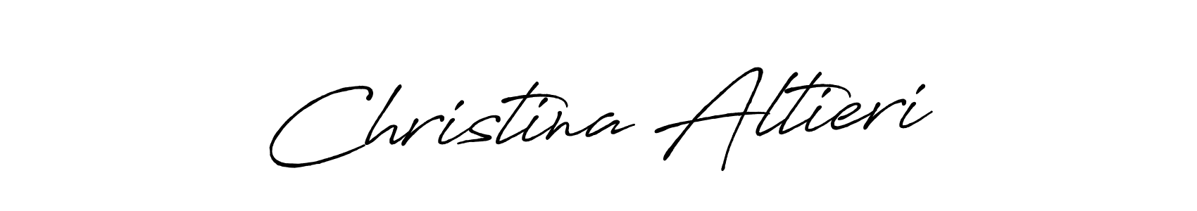 Create a beautiful signature design for name Christina Altieri. With this signature (Antro_Vectra_Bolder) fonts, you can make a handwritten signature for free. Christina Altieri signature style 7 images and pictures png