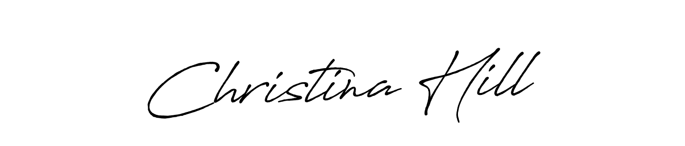 Once you've used our free online signature maker to create your best signature Antro_Vectra_Bolder style, it's time to enjoy all of the benefits that Christina Hill name signing documents. Christina Hill signature style 7 images and pictures png