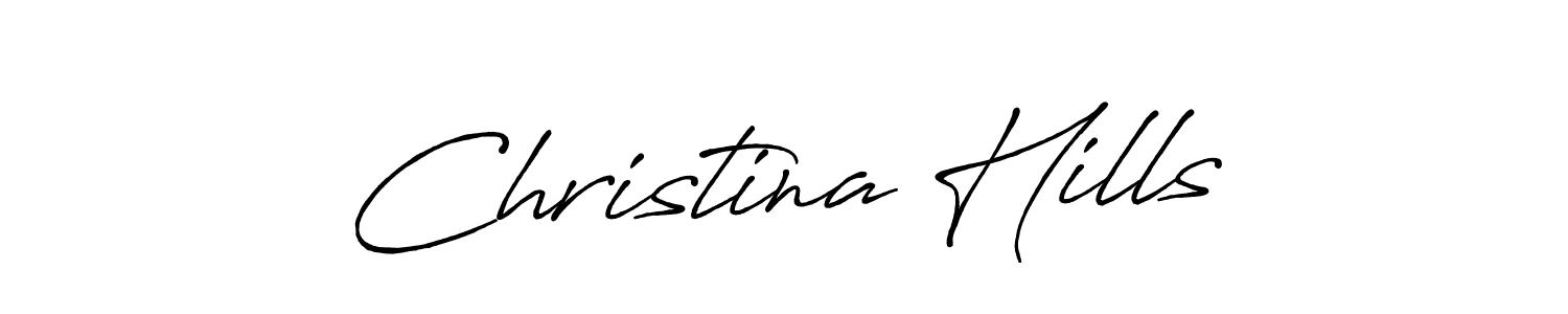 Also we have Christina Hills name is the best signature style. Create professional handwritten signature collection using Antro_Vectra_Bolder autograph style. Christina Hills signature style 7 images and pictures png