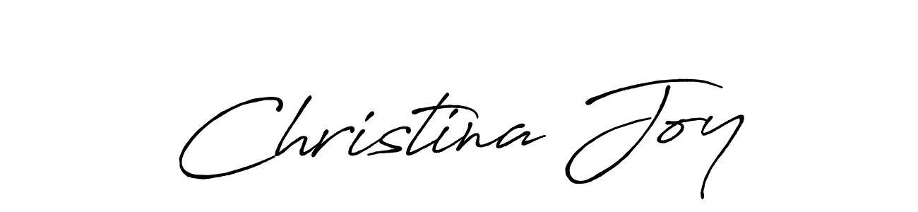 Use a signature maker to create a handwritten signature online. With this signature software, you can design (Antro_Vectra_Bolder) your own signature for name Christina Joy. Christina Joy signature style 7 images and pictures png