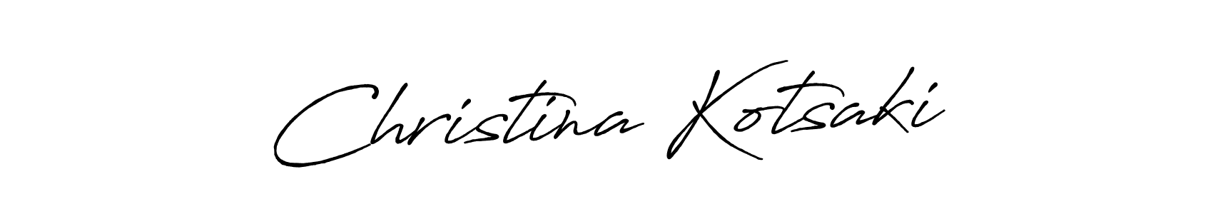 Create a beautiful signature design for name Christina Kotsaki. With this signature (Antro_Vectra_Bolder) fonts, you can make a handwritten signature for free. Christina Kotsaki signature style 7 images and pictures png