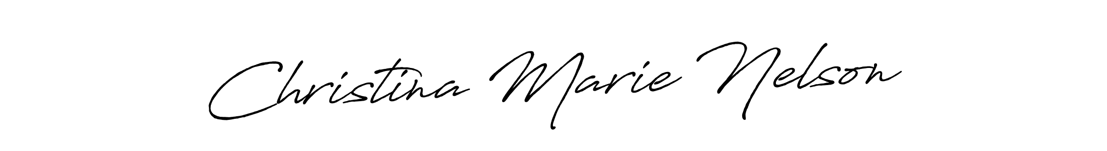 It looks lik you need a new signature style for name Christina Marie Nelson. Design unique handwritten (Antro_Vectra_Bolder) signature with our free signature maker in just a few clicks. Christina Marie Nelson signature style 7 images and pictures png