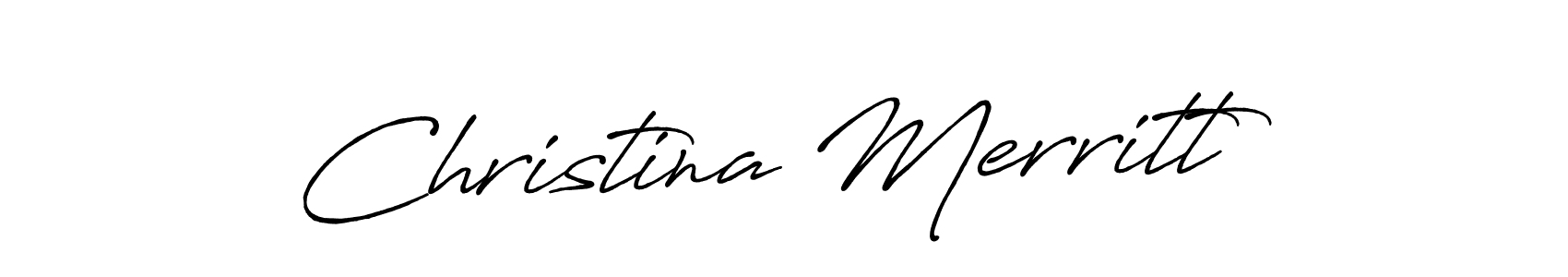 Design your own signature with our free online signature maker. With this signature software, you can create a handwritten (Antro_Vectra_Bolder) signature for name Christina Merritt. Christina Merritt signature style 7 images and pictures png