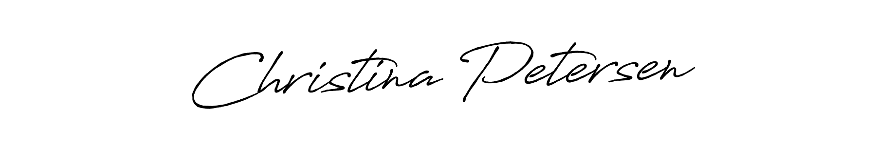 Use a signature maker to create a handwritten signature online. With this signature software, you can design (Antro_Vectra_Bolder) your own signature for name Christina Petersen. Christina Petersen signature style 7 images and pictures png