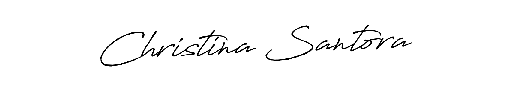 Use a signature maker to create a handwritten signature online. With this signature software, you can design (Antro_Vectra_Bolder) your own signature for name Christina Santora. Christina Santora signature style 7 images and pictures png