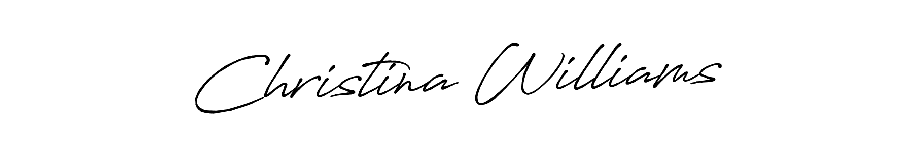 How to make Christina Williams signature? Antro_Vectra_Bolder is a professional autograph style. Create handwritten signature for Christina Williams name. Christina Williams signature style 7 images and pictures png
