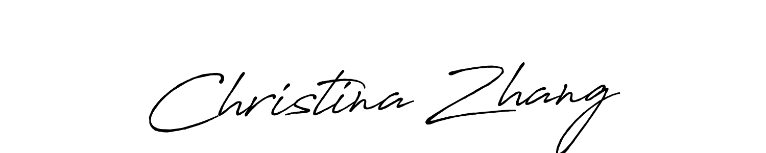 Make a beautiful signature design for name Christina Zhang. Use this online signature maker to create a handwritten signature for free. Christina Zhang signature style 7 images and pictures png