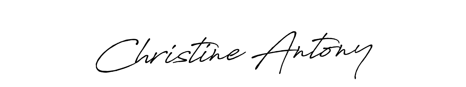 Christine Antony stylish signature style. Best Handwritten Sign (Antro_Vectra_Bolder) for my name. Handwritten Signature Collection Ideas for my name Christine Antony. Christine Antony signature style 7 images and pictures png