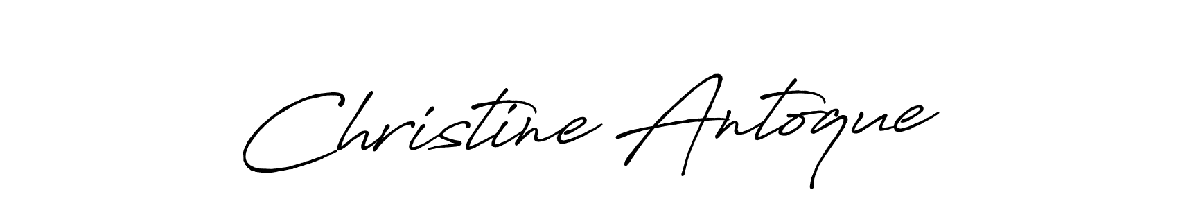 Also You can easily find your signature by using the search form. We will create Christine Antoque name handwritten signature images for you free of cost using Antro_Vectra_Bolder sign style. Christine Antoque signature style 7 images and pictures png