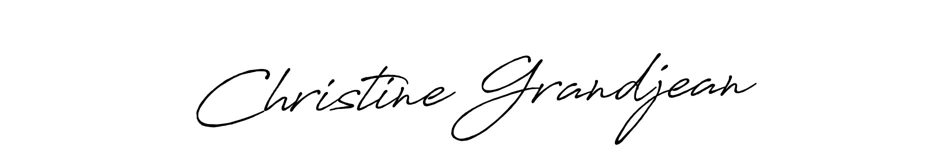 Use a signature maker to create a handwritten signature online. With this signature software, you can design (Antro_Vectra_Bolder) your own signature for name Christine Grandjean. Christine Grandjean signature style 7 images and pictures png