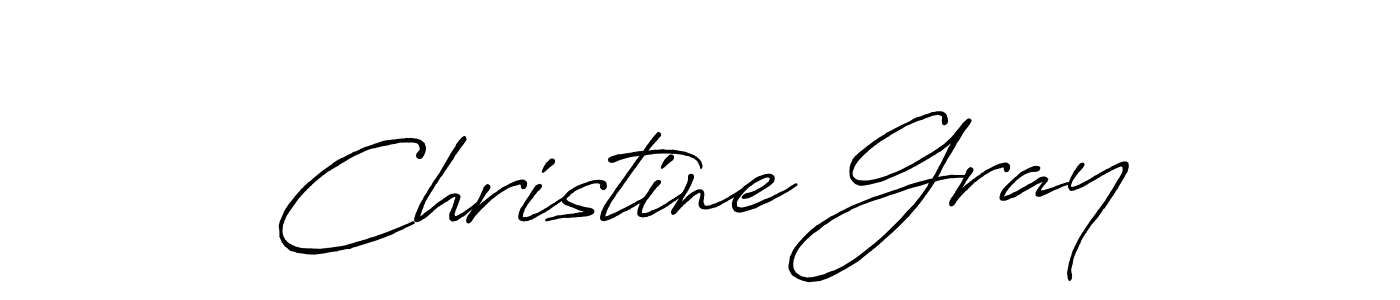 Christine Gray stylish signature style. Best Handwritten Sign (Antro_Vectra_Bolder) for my name. Handwritten Signature Collection Ideas for my name Christine Gray. Christine Gray signature style 7 images and pictures png