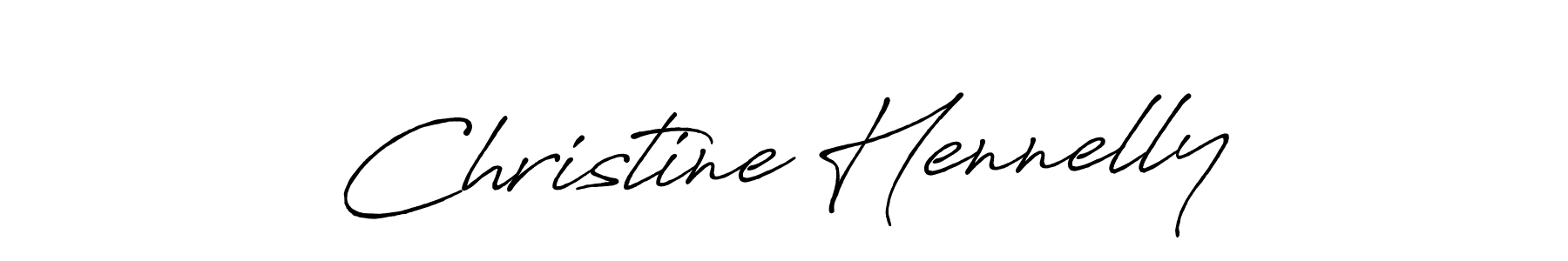 Create a beautiful signature design for name Christine Hennelly. With this signature (Antro_Vectra_Bolder) fonts, you can make a handwritten signature for free. Christine Hennelly signature style 7 images and pictures png