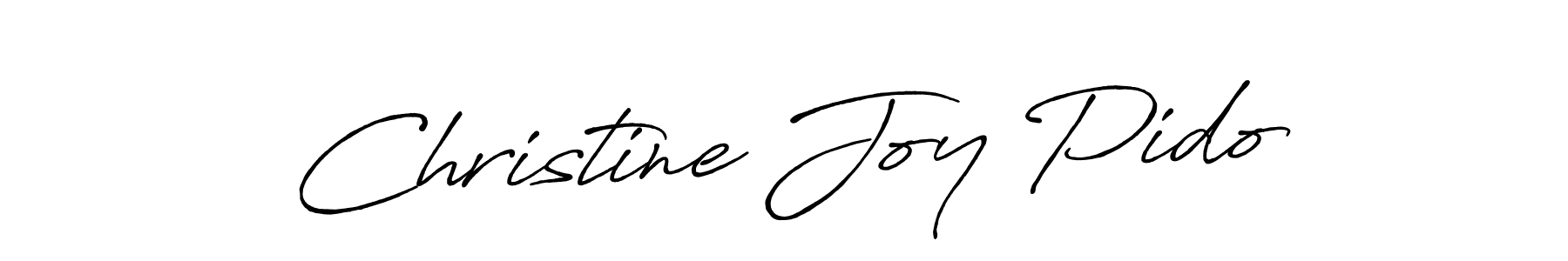It looks lik you need a new signature style for name Christine Joy Pido. Design unique handwritten (Antro_Vectra_Bolder) signature with our free signature maker in just a few clicks. Christine Joy Pido signature style 7 images and pictures png